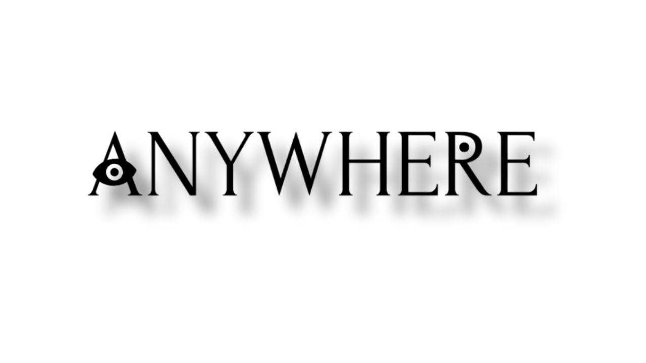 ANYWHERE black logo with transparent background